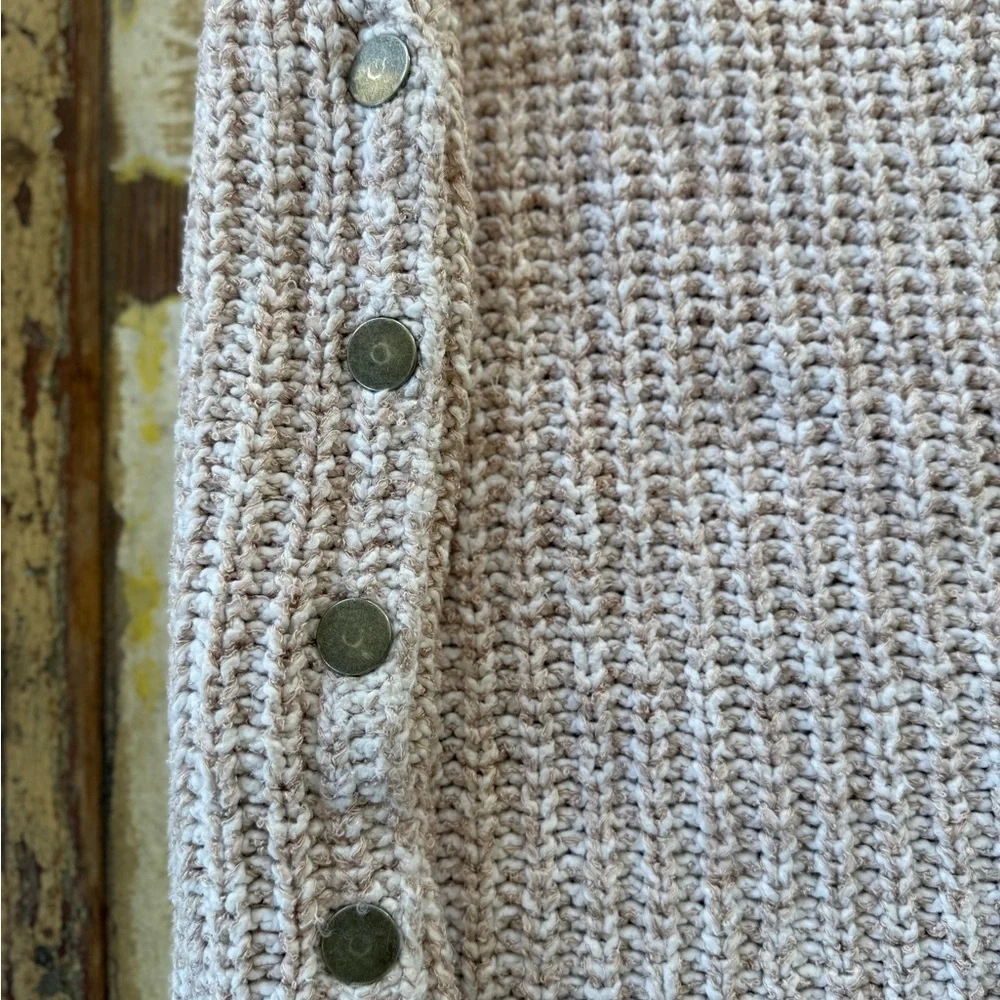 Free People Valentina Cowl Turtle Neck Sleeveless Chunky Knit Sweater | Small